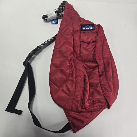 Kavu Other - Kavu Rope Puff Sling Crossbody Backpack Travel Quilted Scarlett Single-Strap Bag